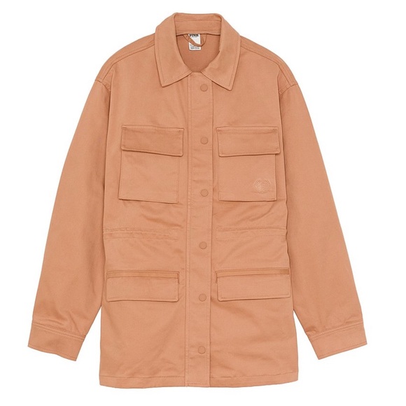 PINK • Victoria’s Secret Toffee Cargo Utility Jacket - Picture 1 of 5